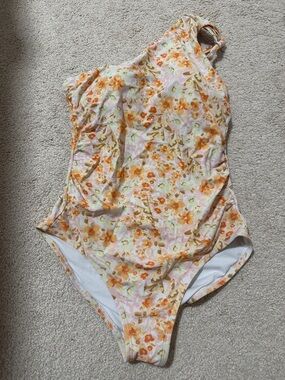 Womens Floral One-Piece Padded Swimsuit